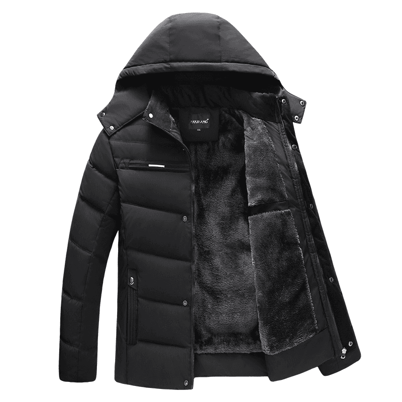 Men's clothing plus fleece-padded winter coat