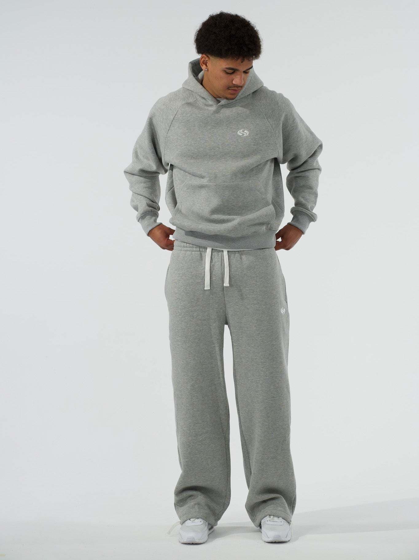 Unisex Corduroy Lounge Set – Japanese Retro Style Hoodie & Pants (S-XL, Black/Grey, Gender-Neutral Comfort)