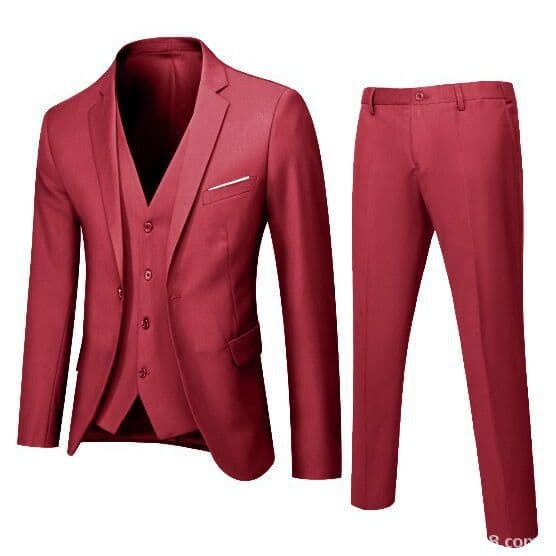 Men's clothing suits for men business casual formal wear groom wedding dress slim men's suit three piece suit