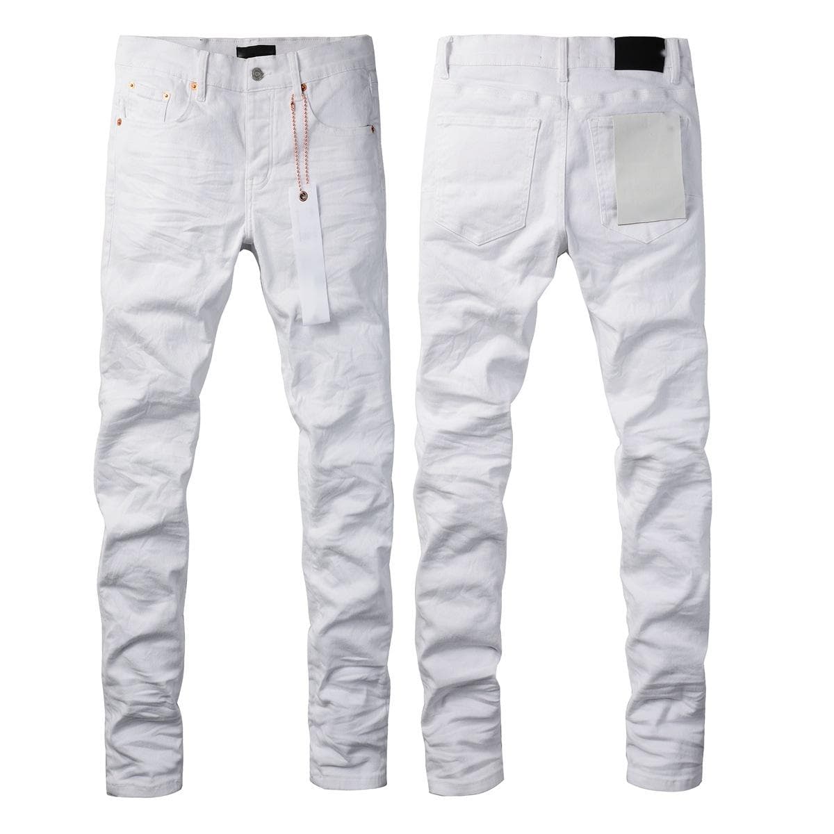 Jean déchiré violet de haute qualité pour homme, style streetwear
