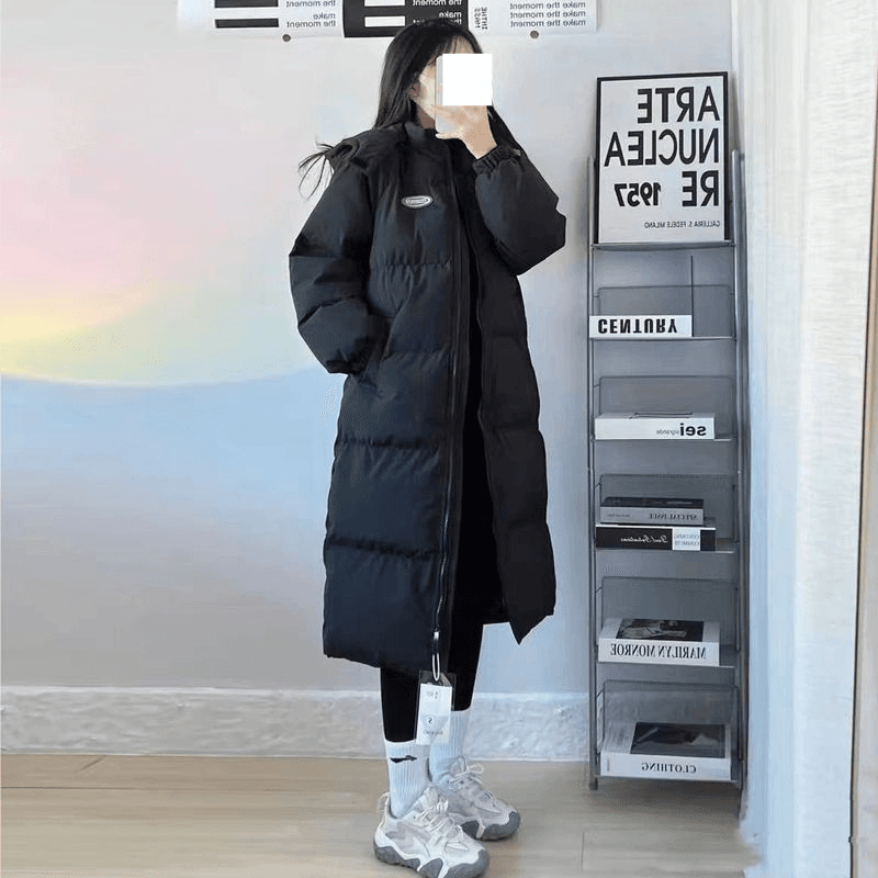 Women's Clothing Mid length down jacket for women in winter new oversize cotton padded jacket for small size thickened cotton padded jacket