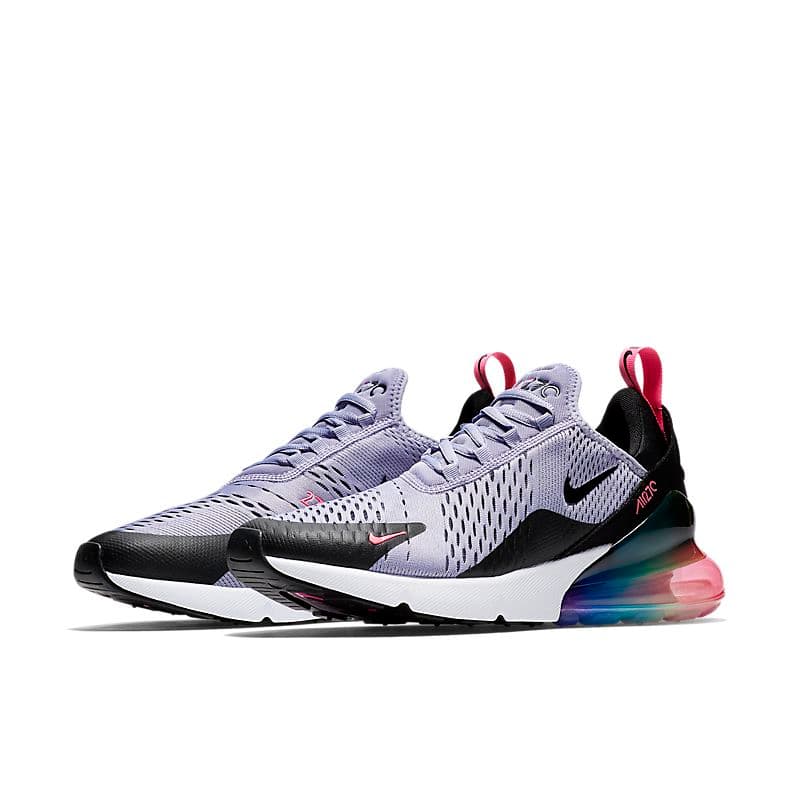 Chaussures de sport Air Max 270s pour hommes et femmes, en mesh, pour la course et l'extérieur.