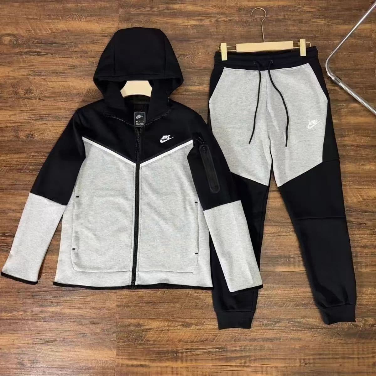 Ensemble de manteau coupe-vent à capuche en tricot sans couture pour homme, style décontracté avec fermeture éclair, nouvelle collection printemp