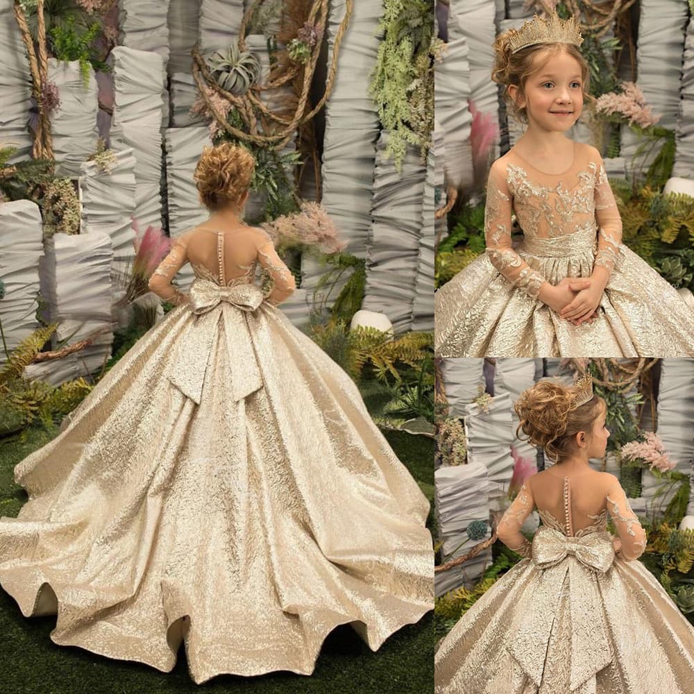 Children's Lace Dress Little Train Princess Style Prom Dress For Girls 3-7 Years Old【Pre-sale | Ships In 15 Days】