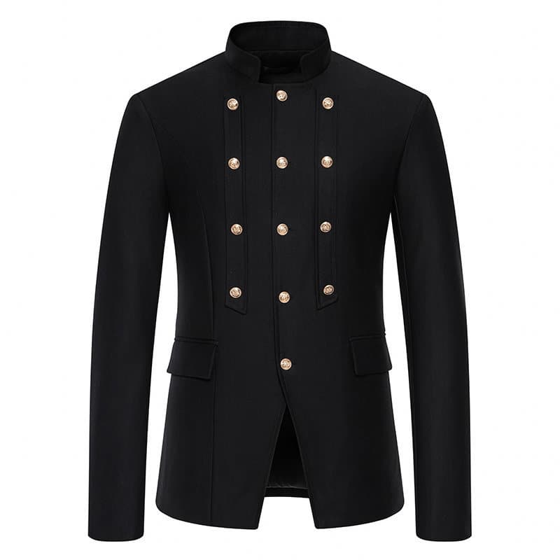 2024 Spring/Summer New Palace Style European Wedding Dress Casual Standing Collar Men's Suit Coat