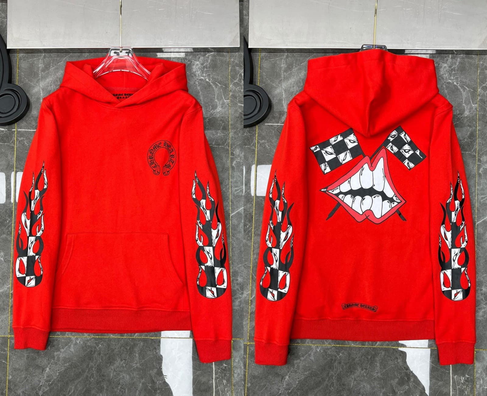 Sweat à capuche Chrome Hearts Cross, version correcte 25ss, polyvalent et tendance, vente en gros