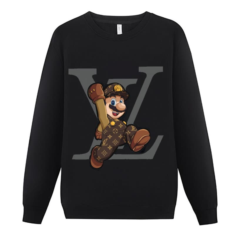Sweat à capuche décontracté pour homme de haute qualité, style L, classique, tendance, polyvalent, avec col rond, noir