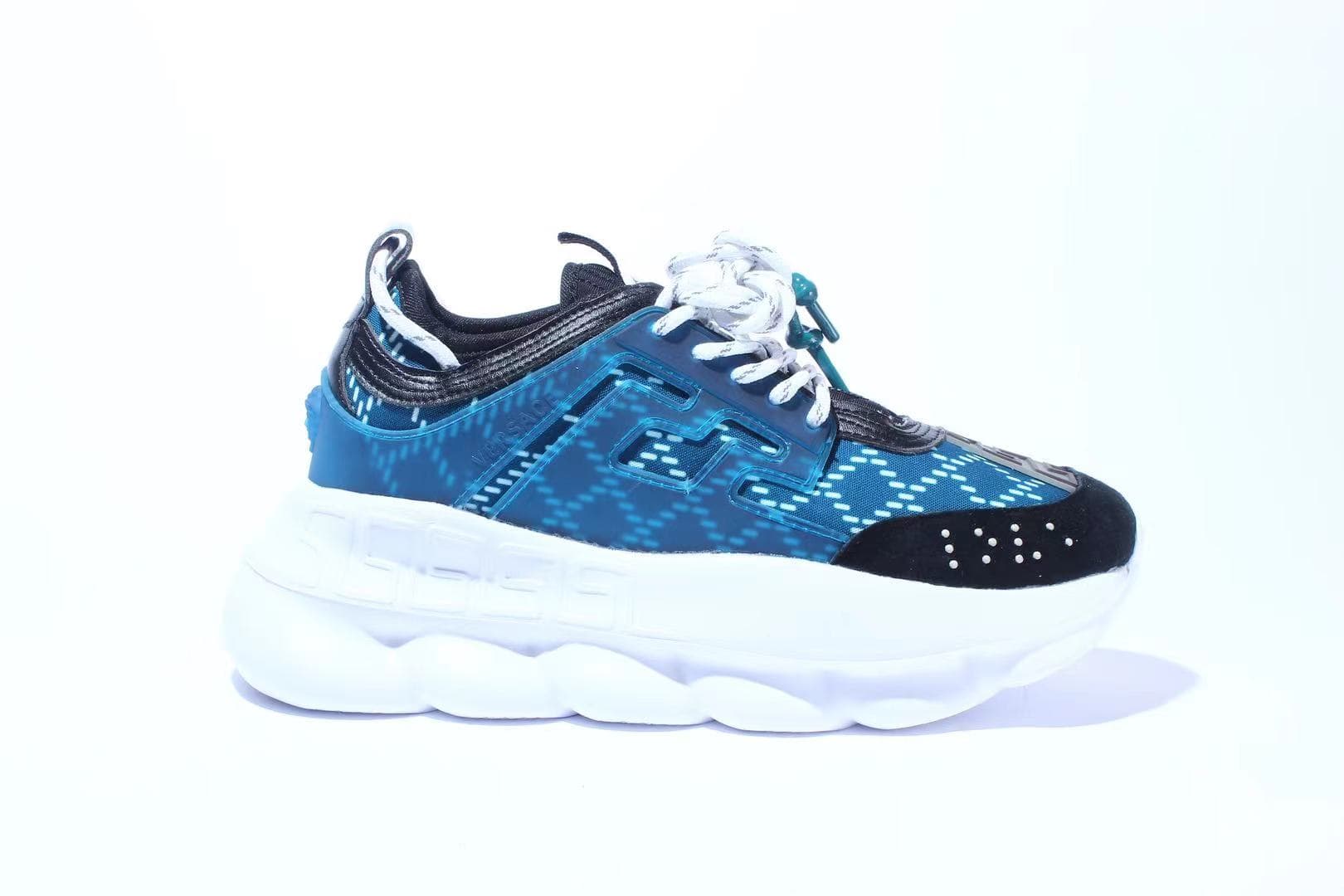 Top Casual Chaussures Italie Réfléchissant Hauteur Chain Reaction Baskets Triple Noir Blanc Multicolore Daim Rouge Bleu Jaune