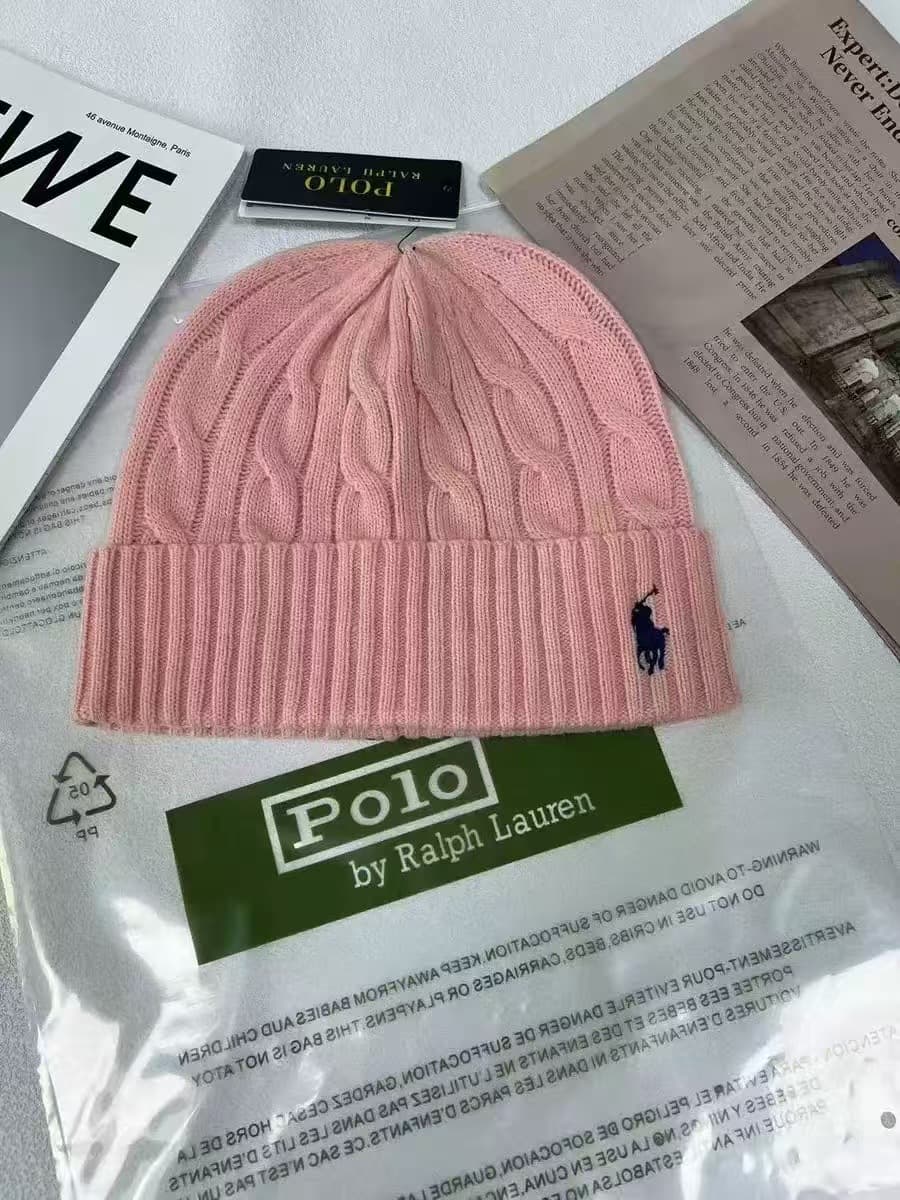 Bonnet tricoté unisexe en laine avec logo cheval brodé, chaud et décontracté, pour l'automne et l'hiver