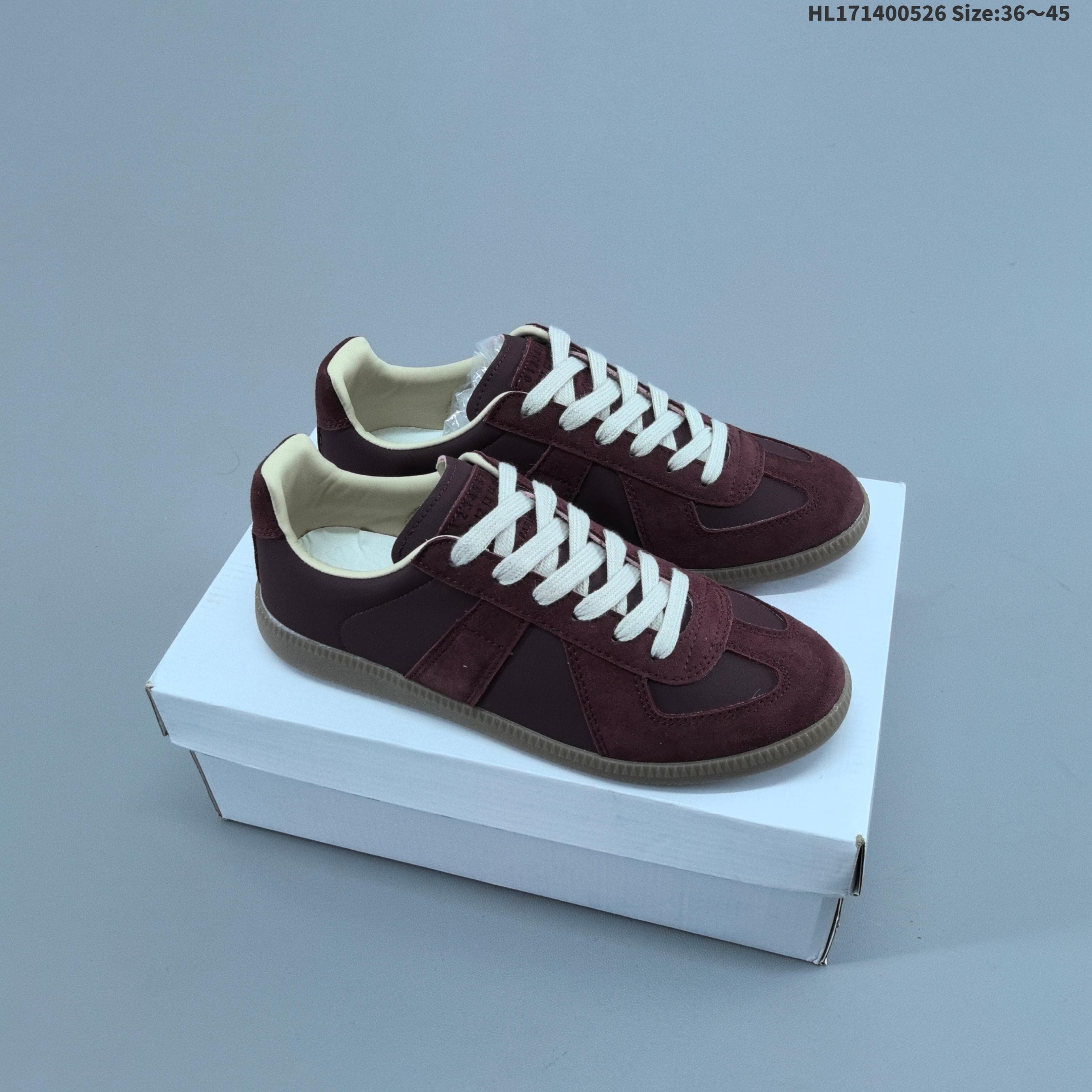 Baskets compensées basses en daim Maison Margiela Mason Margiela Replica