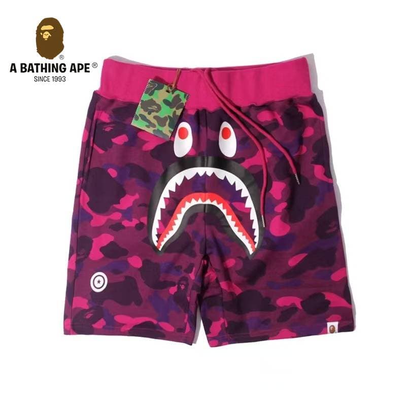 A BATHONG APE Ape Head Shark Shorts Ape Head Shorts Five Leg Casual Shorts, Made Of Pure Cotton Fabric