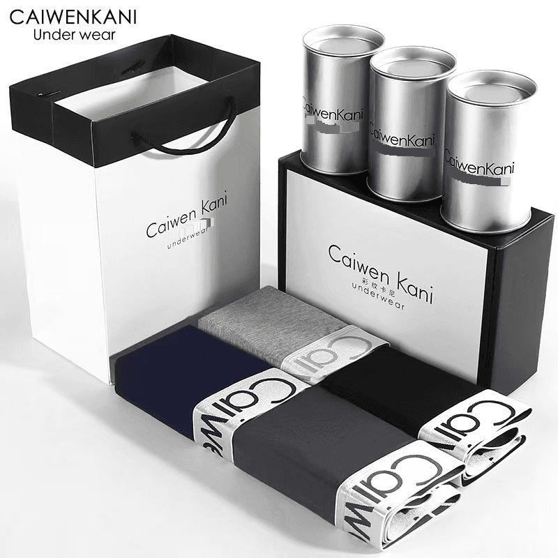 Men's Underwear Large Size Boxer Briefs Breathable Waist Boxer Briefs Pure Cotton Modal Graphene Boys Gift Box