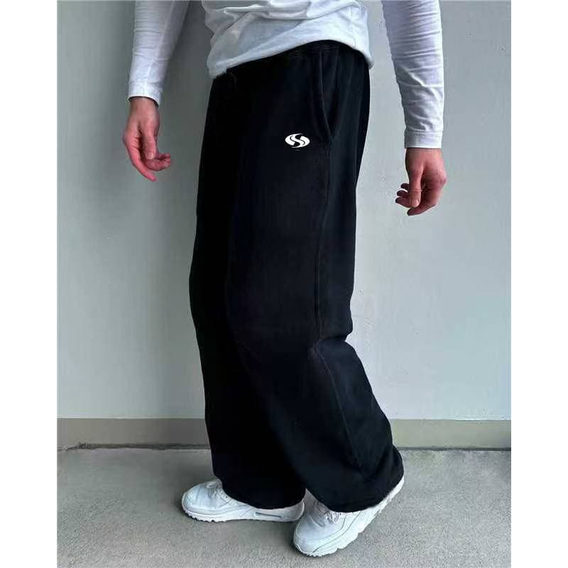 New European And American Pants For Men In All Seasons, Loose Fitting Straight Leg Sports And Casual Pants, Hot Selling Suit Long