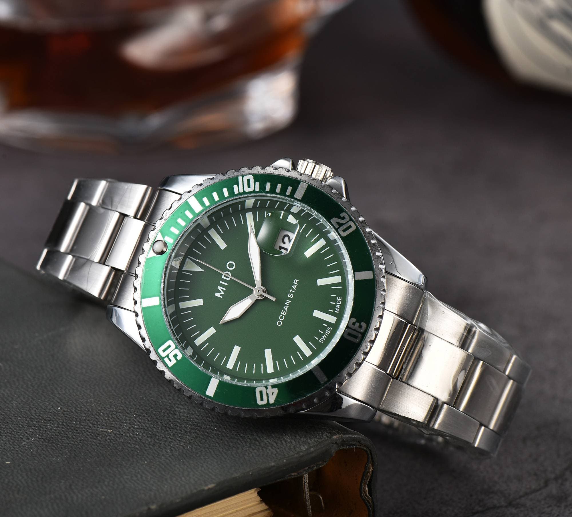 Citron, stylish personalized dial, durable steel strap, birthday gift, high-end business, men's quartz watch