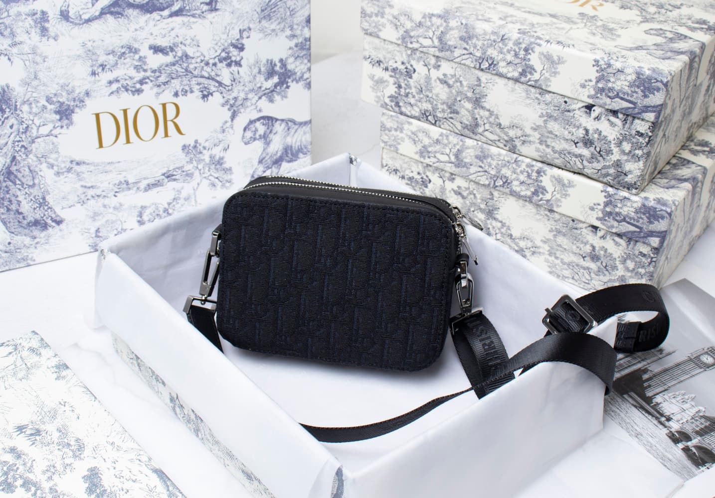 Sac à bandoulière classique de grande capacité, de haute qualité, tendance vintage pour hommes
