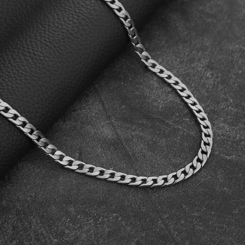 bijoux mode nouveau collier en or plaqué or hommes 6MM fabricants de colliers latéraux