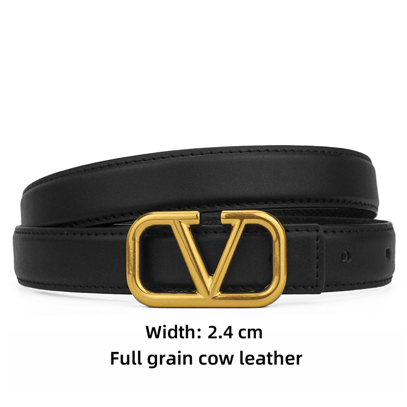 Ceinture en cuir de veau Valentino® V Logo Signature Ceinture de créateur de haute qualité pour hommes et femmes à la mode Business Polyvalent Du