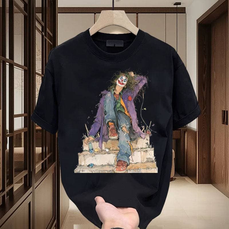 2024Men's high-quality round-neck pullover short-sleeved t-shirt