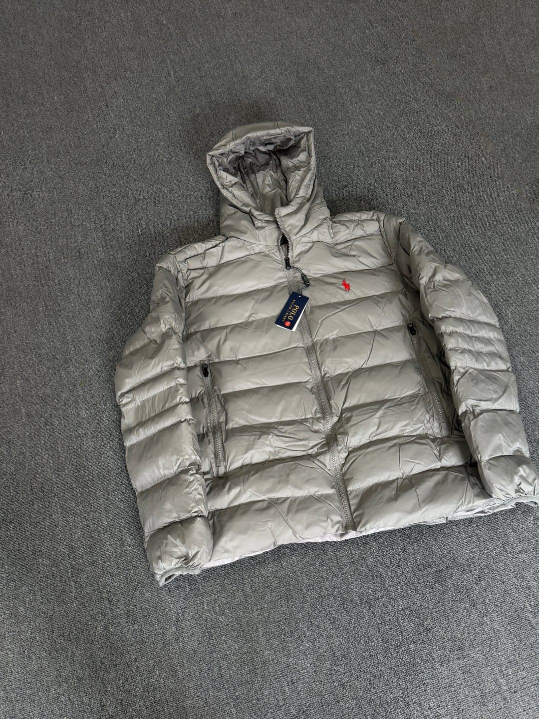Manteau en coton RALPH LAUREN Raffelauern à petits éperons et côtes de porc brodées