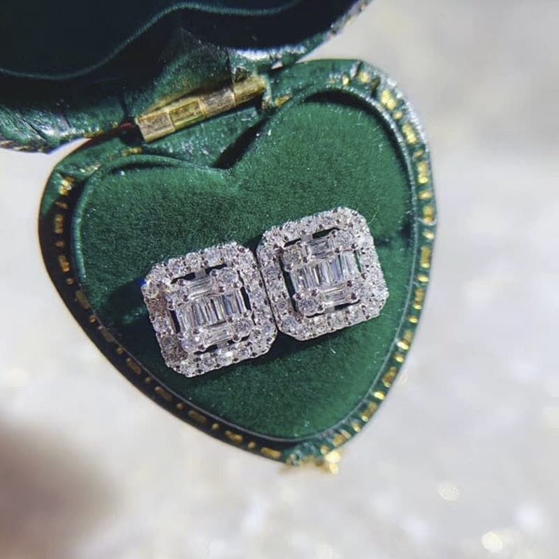 Unisex Jewelry Fashion fashion multi-color zircon earrings temperament crystal earrings jewelry