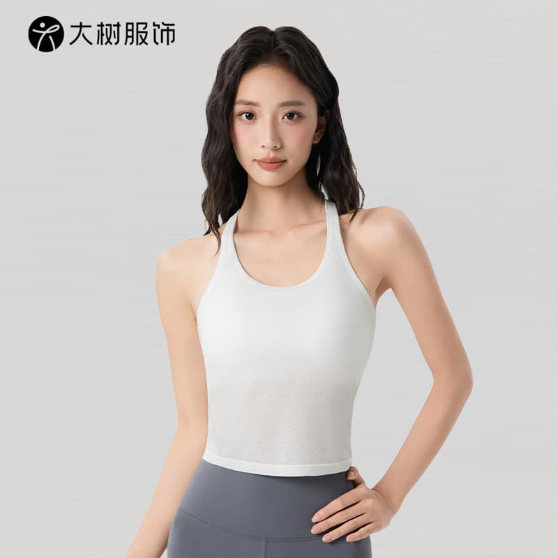 High Quality U-neck Yoga For Women With Semi-fixed Cups, Breathable Racerback Fitness Bra, Pilates Training Sports Tank Top
