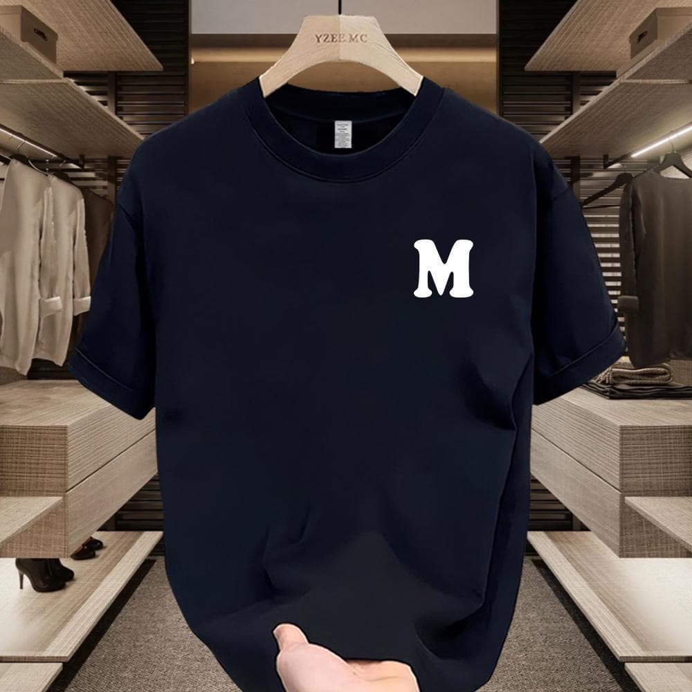 Men's Clothing New Short sleeved T shirt Men's Round Neck Loose Large Size National Trend Handsome Fashion Brand Casual Half Sleeve