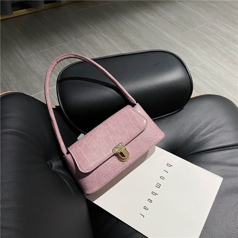 Women's bag wholesale 2024 Internet celebrity fashion bag female new trend Korean version stone pattern handbag shoulder bag underarm bag