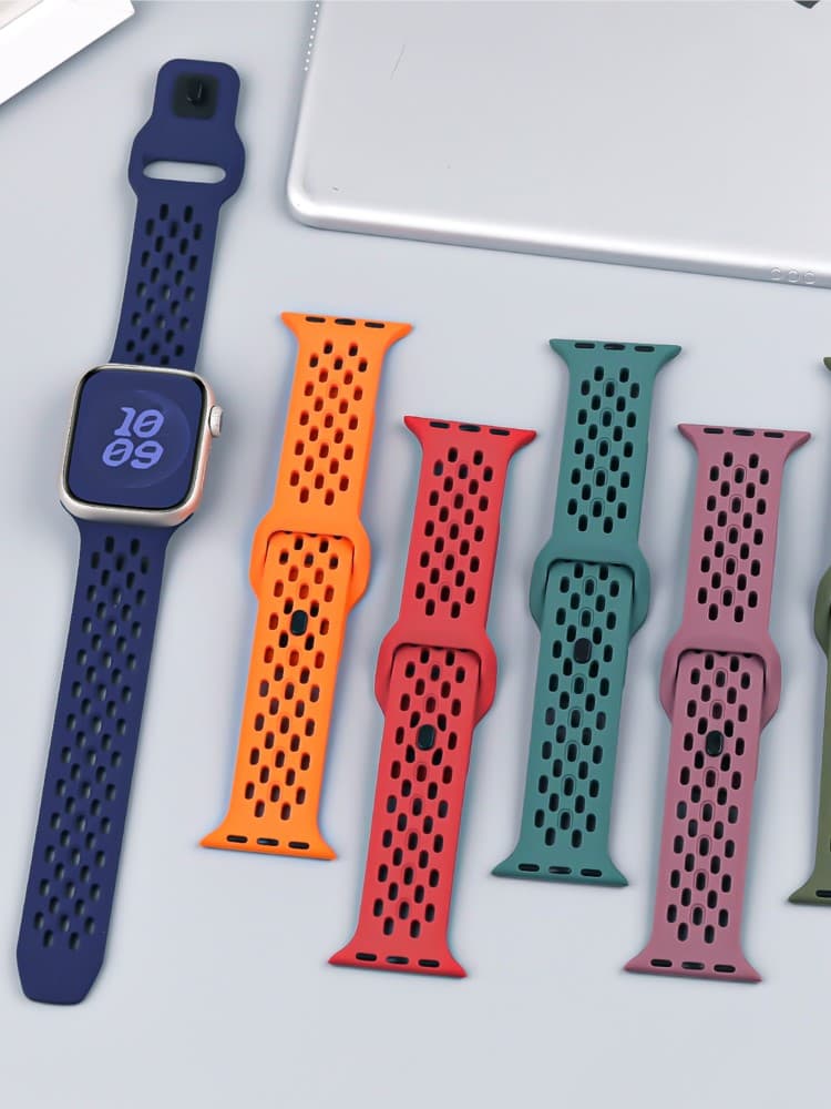 Silicone Band For IWatch Strap 44mm 45mm 49mm 40mm 41mm 38mm 46mm 42mm Sport Correa Iwatch Series SE 10 9 8 7 6 5 4 Ultra 2