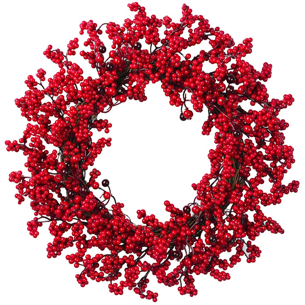New simulation red fruit wreath rich fruit Holly fruit berry wreath Christmas tree ornaments Christmas supplies