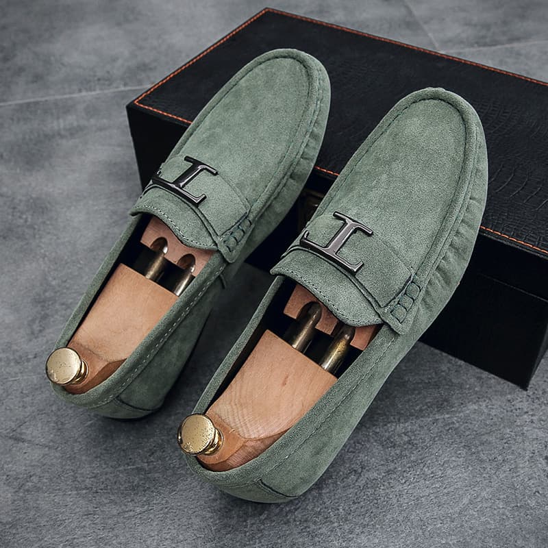 Spring new men's casual loafers Business trend soft-soled driving shoes