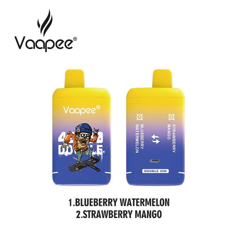 VAAPEE Double 45K Vape jetable 45 000 bouffées Double saveur Prix d'usine en gros