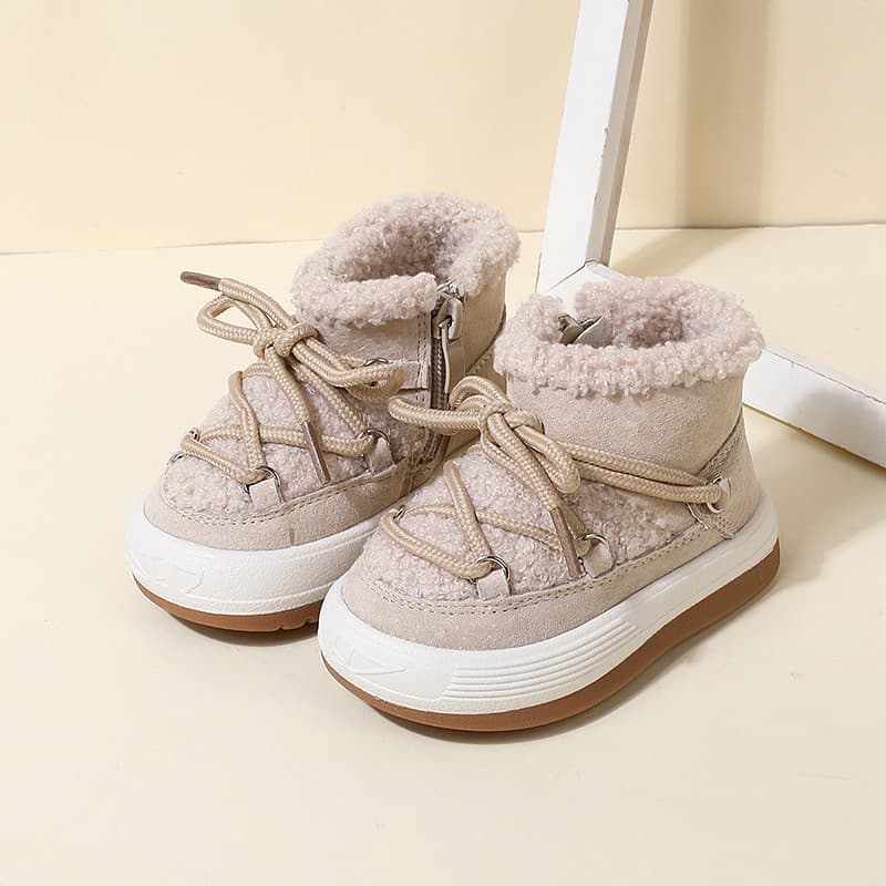 Baby's shoes Baby snow boots winter new high top cotton shoes for boys with velvet