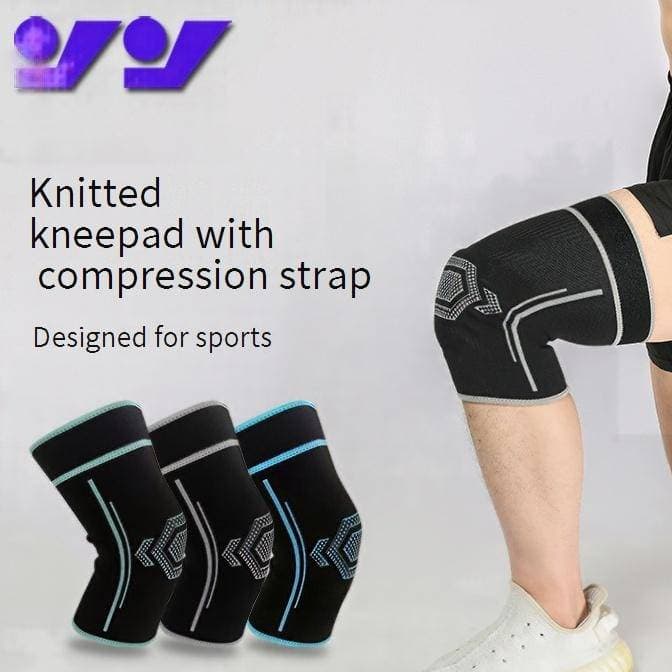 Breathable Knit Knee Brace For Running, Jump Rope, Cycling & Basketball – Adjustable Compression Support For Fitness & Sports​