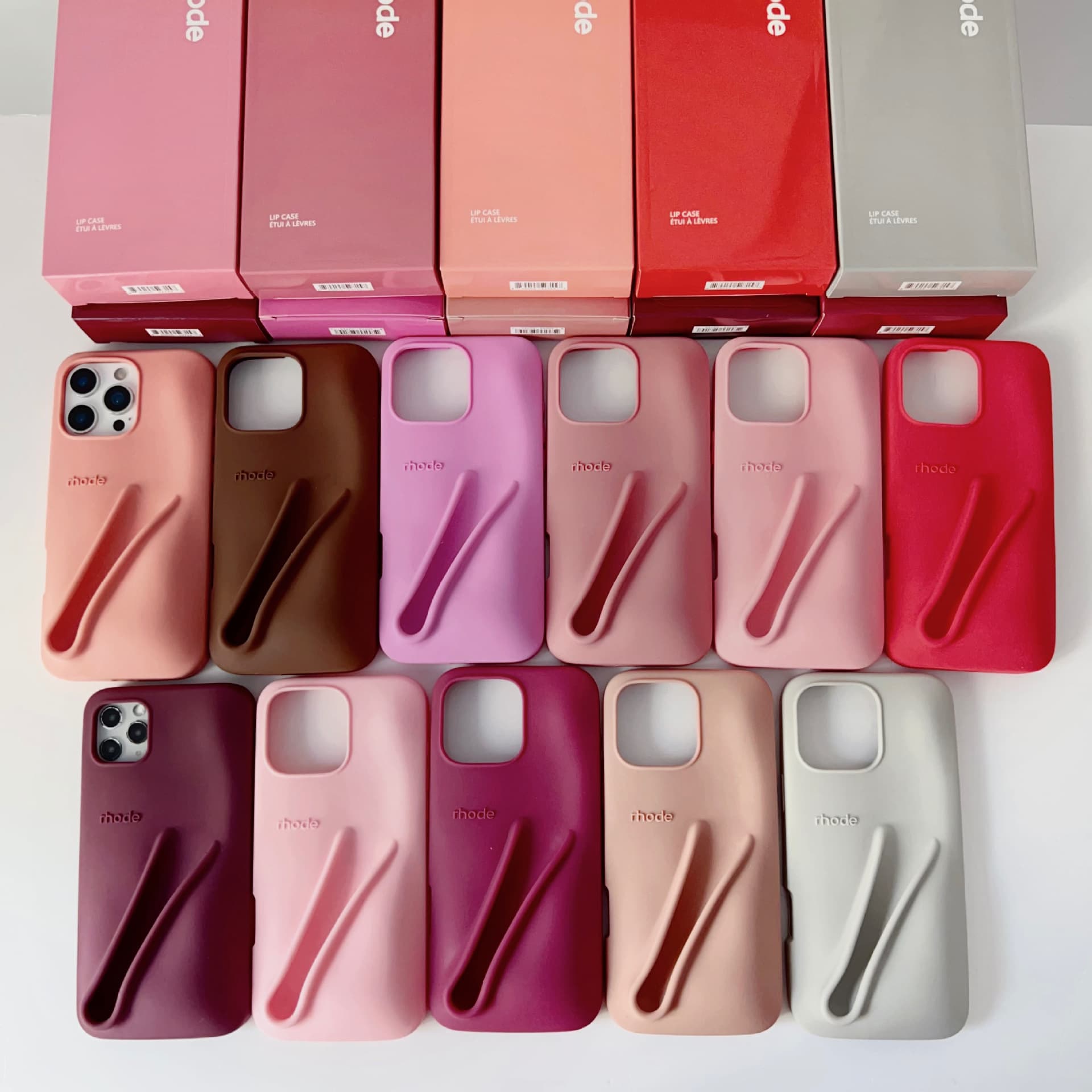 ng2510227 Foreign Trade Compatible IPhone 16 Pro Hailey Style Lipstick Gloss Lip Color Silicone Phone Case 17p Protection