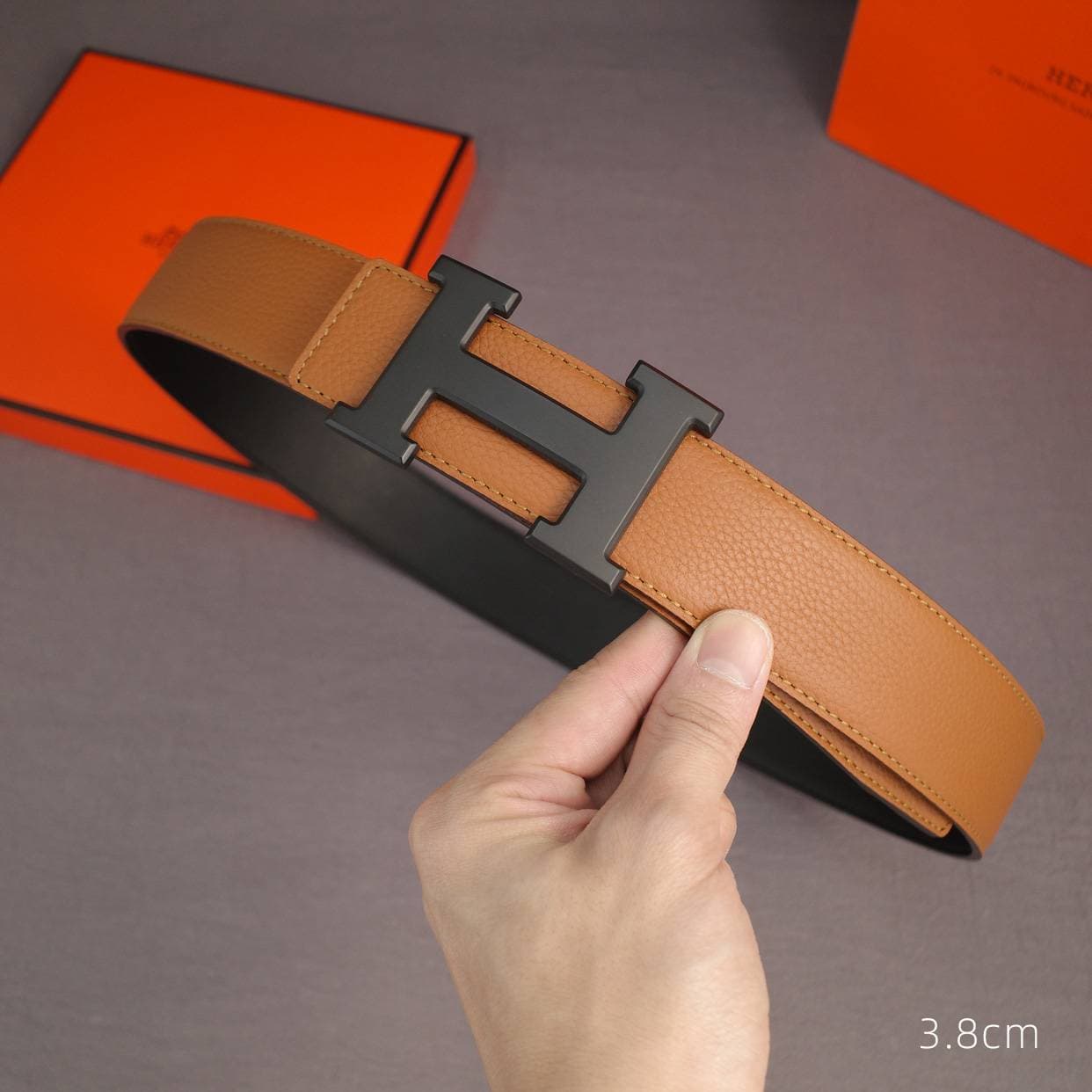 Ceinture d'affaires pour homme en cuir de vache de haute qualité, durable, classique et polyvalente, idéale pour les déplacements quotidiens, cade