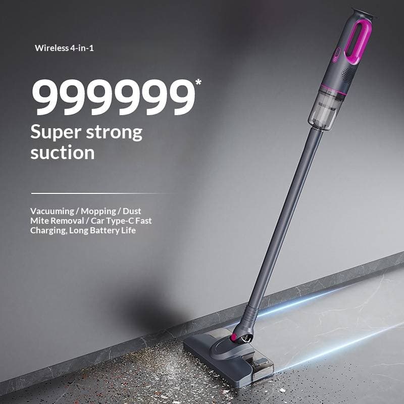 Cordless Handheld Vacuum Cleaner – 8500Pa Strong Suction, 2-in-1 Vacuum & Mop, Anti-Mite, Compact & Lightweight For Home & Car