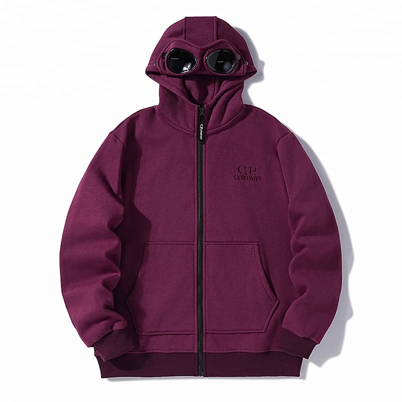 Veste de sport unisexe à capuche doublée polaire et fermeture éclair, au design classique avant-gardiste et fonctionnel, de la marque Cross-border