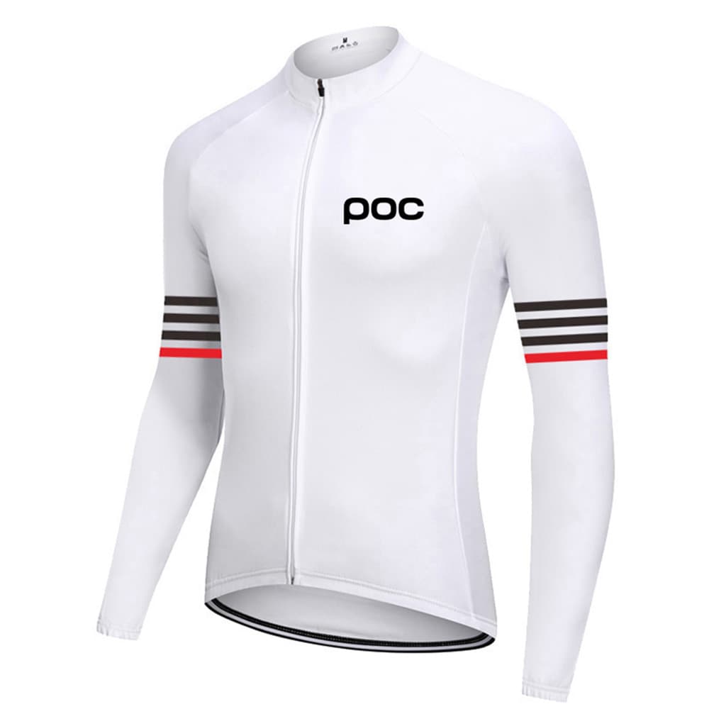2024 POC Fashion Cycling Jersey Men Long Sleeve Breathable Road Bicycle Clothing Sun Protection MTB Bike Shirt Spring
