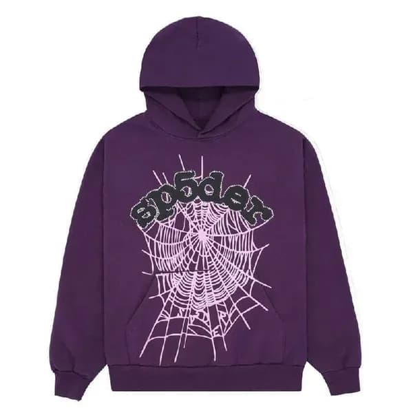 Sweat à capuche Spider pour enfants Sp5der 555555 Sweat à capuche pour garçons et filles, imprimé toile d'araignée de haute qualité