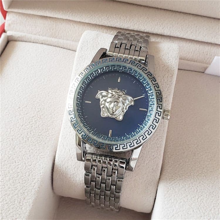 Montre à quartz classique de marque de luxe avec grand logo pour femme, cadeau de Noël