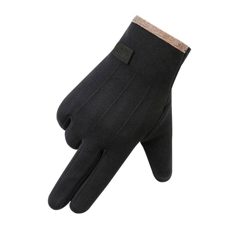 Gants chauds d'hiver en polaire de lapin pour homme et femme, rembourrés et épais, coupe-vent, pour l'équitation en plein air, pour écran tactile, trois lignes