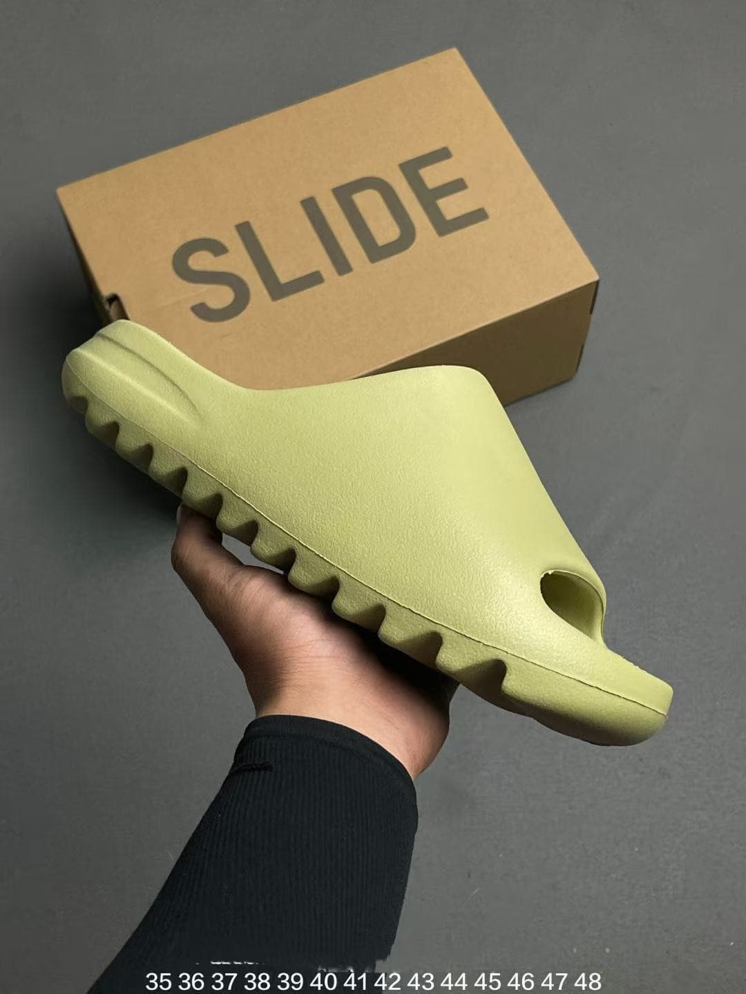 Chaussons Yeezzyy Slide Granite confortables et polyvalents en EVA pour hommes et femmes