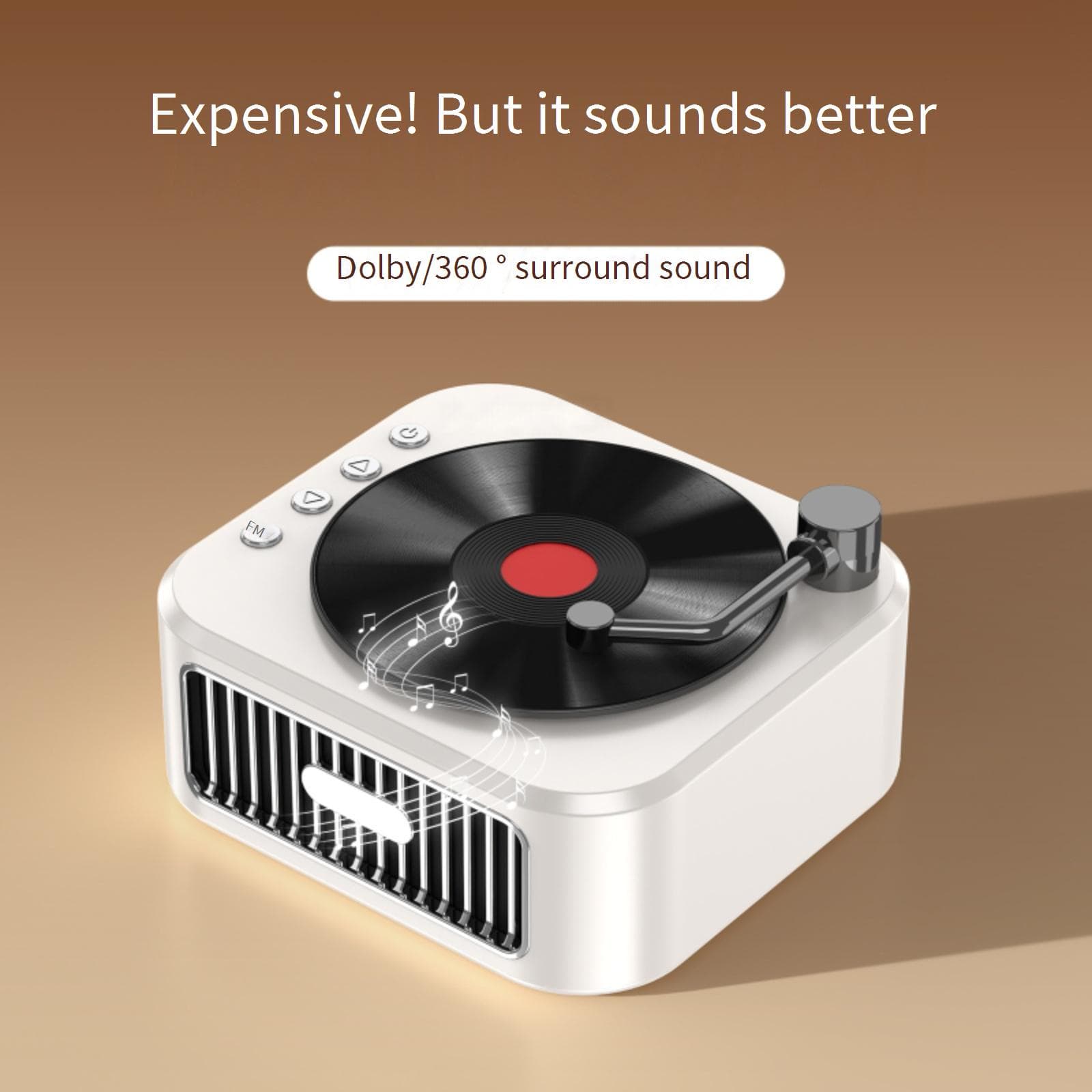 Portable Speakers Retro Vinyl Bluetooth Audio Subwoofer Mini Portable Card USB Wireless Dopamine Small Speaker