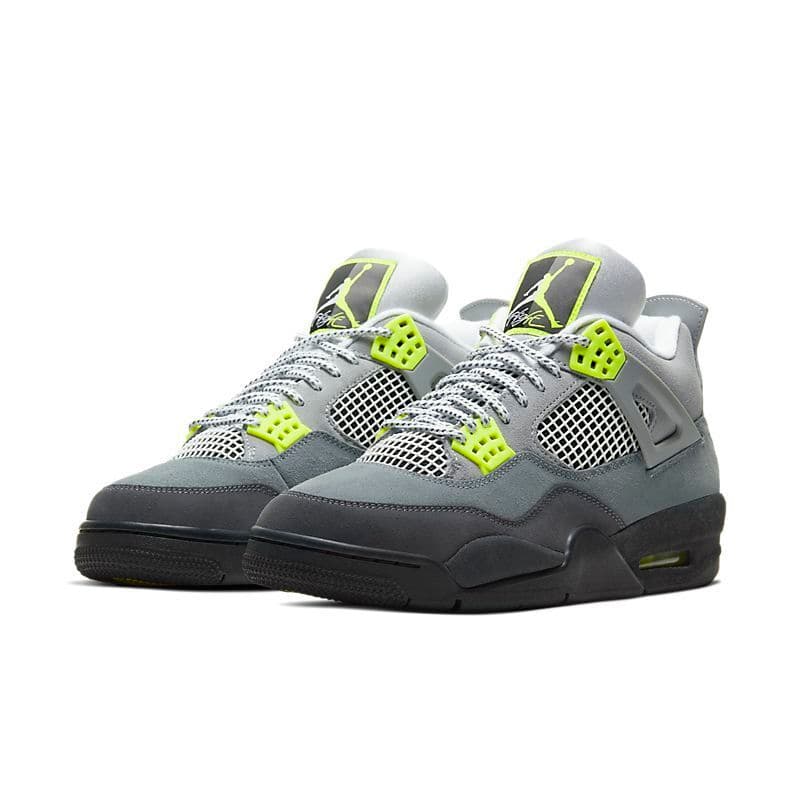 Chaussures de basketball montantes Jumpman Airs4 et Jordans4 4s pour hommes, coloris Sail Bred Kaws Fire Red Thunder Taupe Haze University Blue, plat