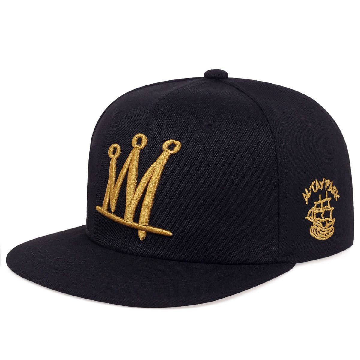 Versatile Crown Shape Pattern Embroidery Unisex Mesh Red Same Personalized Fashion INS Sweet Cool Hat