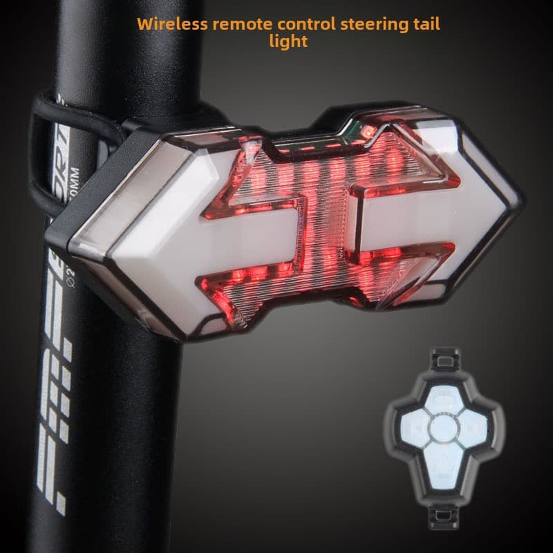 Bicycle Tail Light Warning Light Intelligent Remote Control Usb Charging Turn Signal Brake Night Riding Super Bright Riding Turn Signal