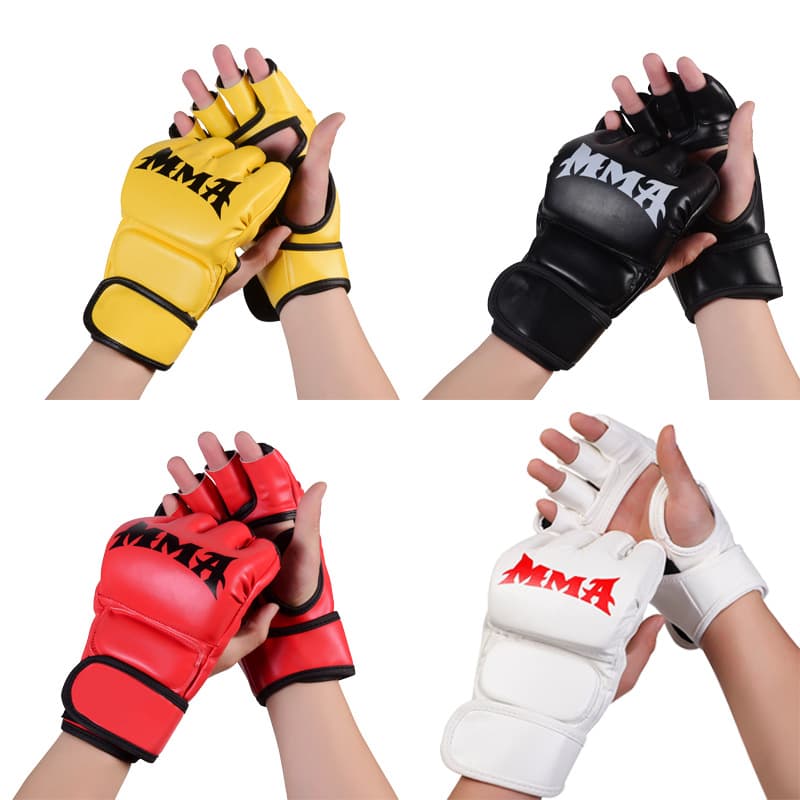 Professional competition uses half finger boxing gloves, adult children free boxing UFC boxing gloves, Muay Thai combat training MMA boxing gloves