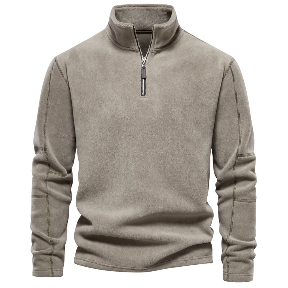 Man's clothing Men's hoodie standing collar half zip long sleeve trend men's top