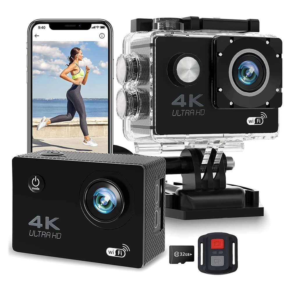 2.0" Action Camera Ultra HD 4K 30FPS WiFi Underwater Waterproof Helmet Bicycle Video Recording Cameras Outdoor Sport Cam