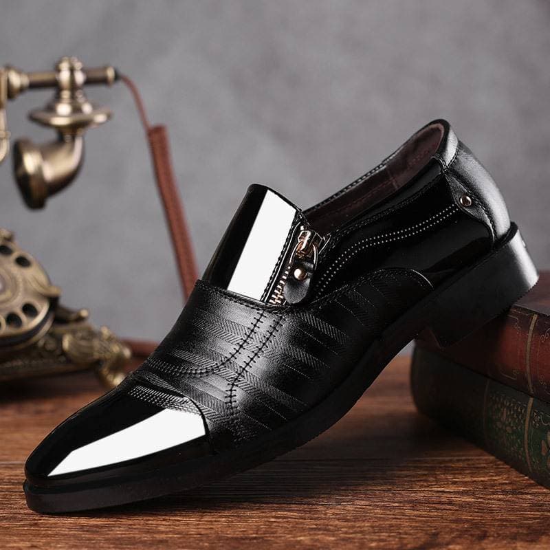 2025 New Men's Shoes Leather Men's Fashion Casual Shoes Spring Breathable Single Shoes Business Dress Leather Shoes Men's Shoes